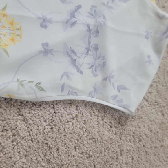 Ted Baker Women's Sonjja Papyrus Printed Woven Front T-Shirt 1 - Picture 7 of 11